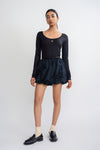 Celeste Bubble Miniskirt - French Navy